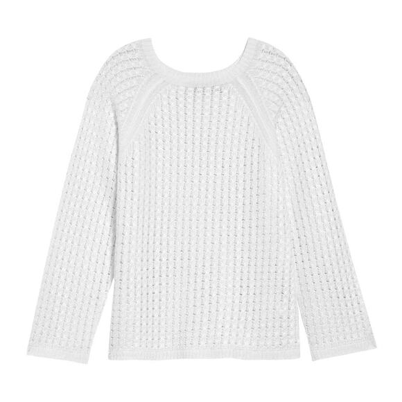 NWT Theory Cable Knit Linen Blend Sweater Size 0-2